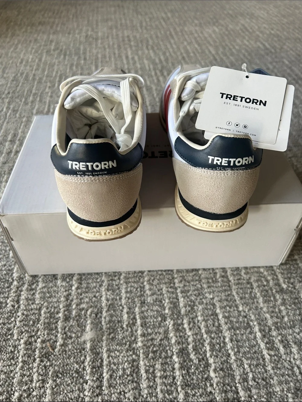 Tretorn Rawlins Sneaker White-Red 8.5
